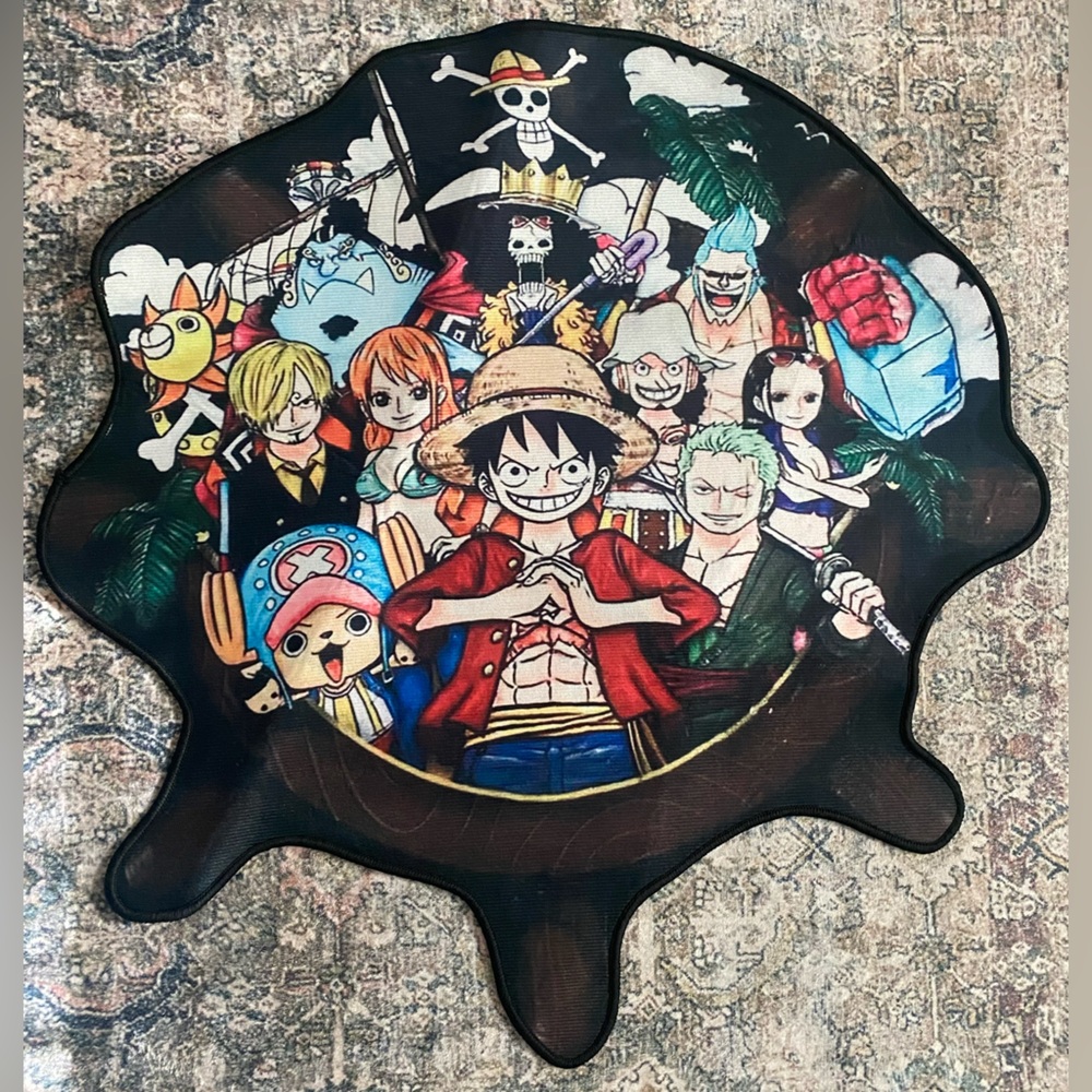Luffy Crew One Piece Custom Shaped Rug